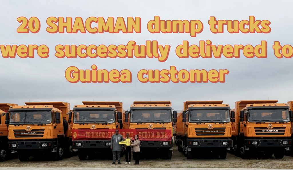 20 SHACMAN dump trucks were successfully delivered to Guinea customer